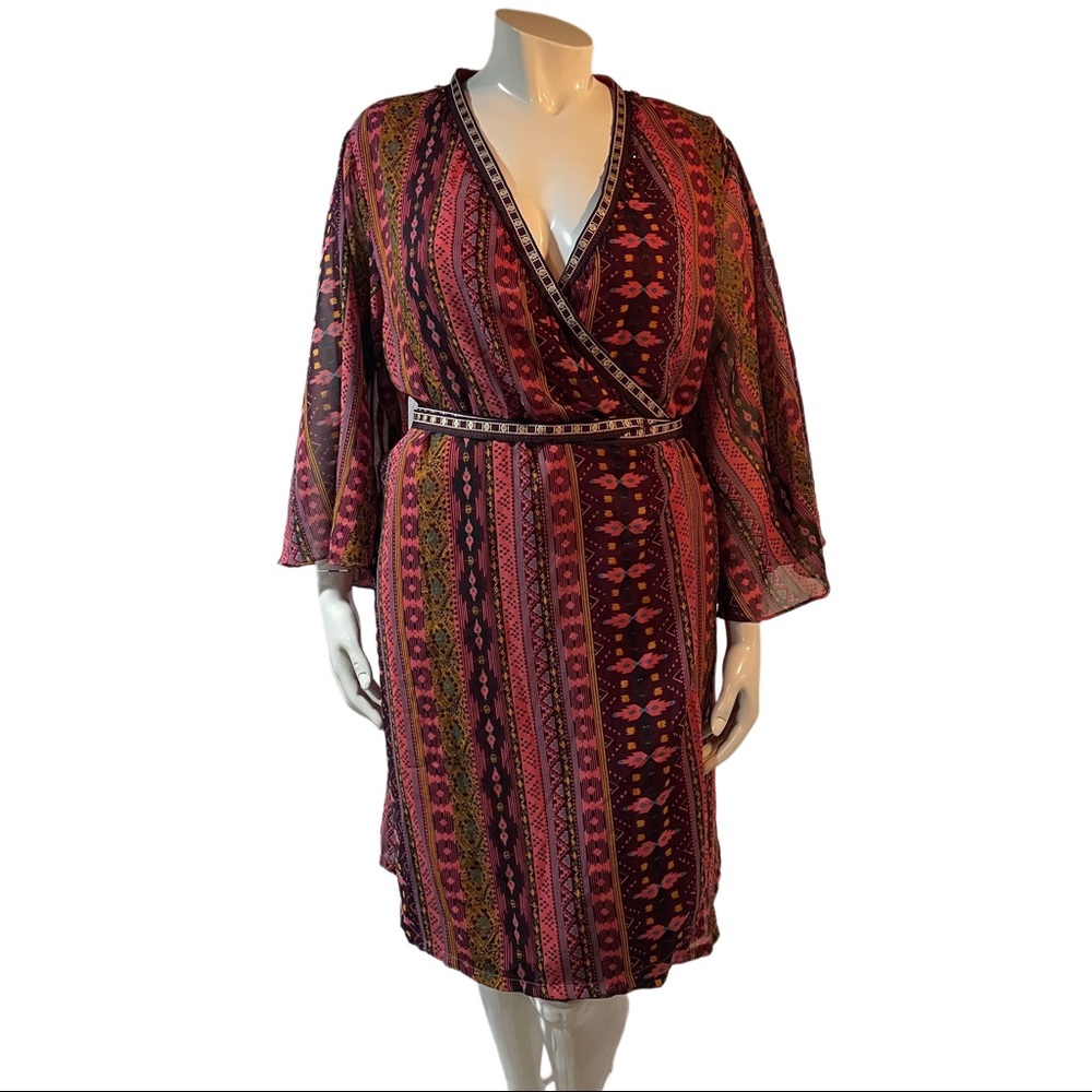 Jessica London - Kimono Wrap Dress - Plus Size